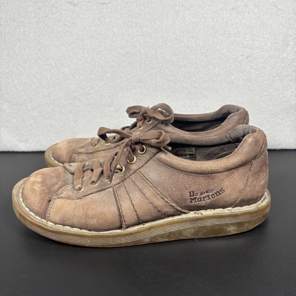 Vintage Dr Martens Mel 2B24 Brown Leather Shoes Unisex Mens 7 Womens 8 Y2K